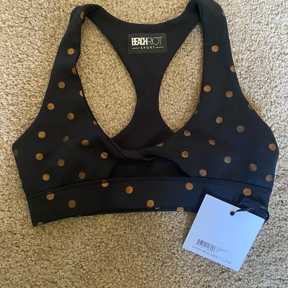 Polka Dot Sports Bra by Beach Riot